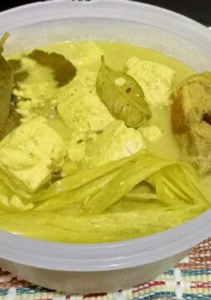 Foto resep Opor Ayam Tahu bumbu instan