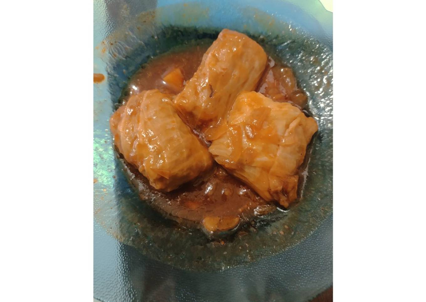 Dimsum udang ayam kulit kubis saus beef talow