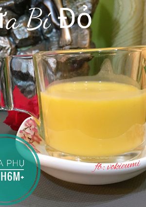Hình của món Sữa bí đỏ cho bé 6m+.