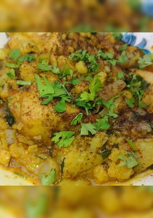 A picture of Gobhi Chicken.