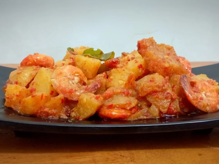 Cara Mudah Menyiapkan Resep Sambal goreng/ balado kentang, udang, krecek yang Bisa Manjain Lidah Anti Ribet, Uenak Banget