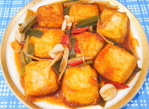 紅燒板豆腐～家常料理 的食譜成品照片