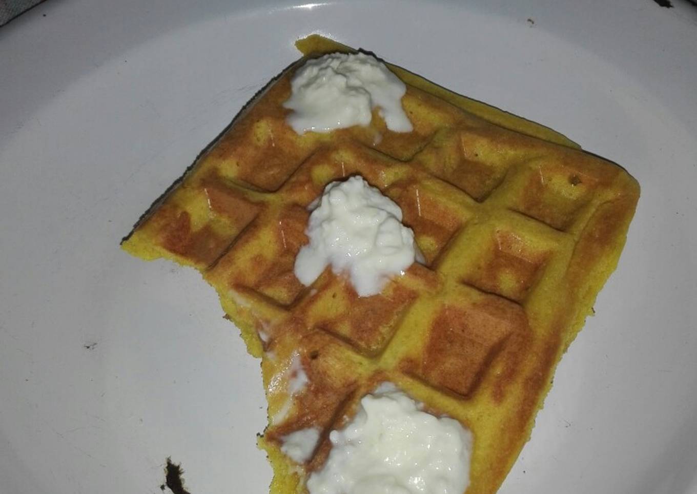 Waffles de zanahoria