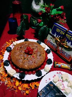 খ্রিষ্টমাস কেক (Christmas cake recipe in bengali) রেসিপির প্রধান ছবি