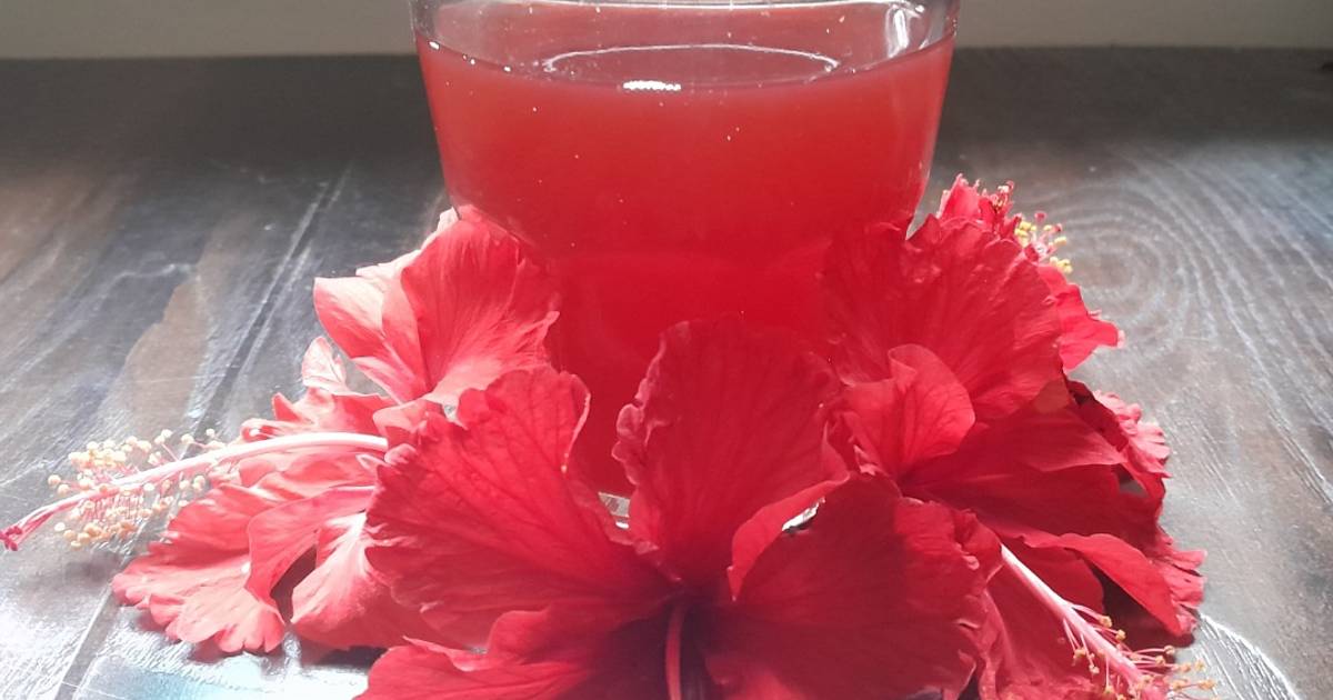 Hibiscus flower tea Recipe by Hema Wane Cookpad