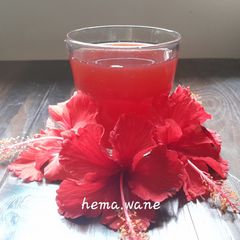 A picture of Hibiscus flower tea.