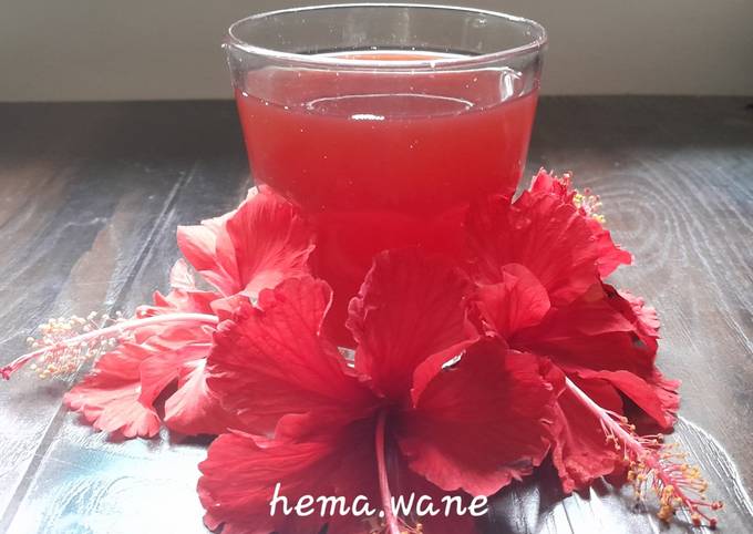 Hibiscus Flower Tea Recipe By Hema Wane Cookpad