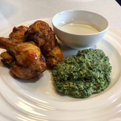 A picture of Creamed Spinach.