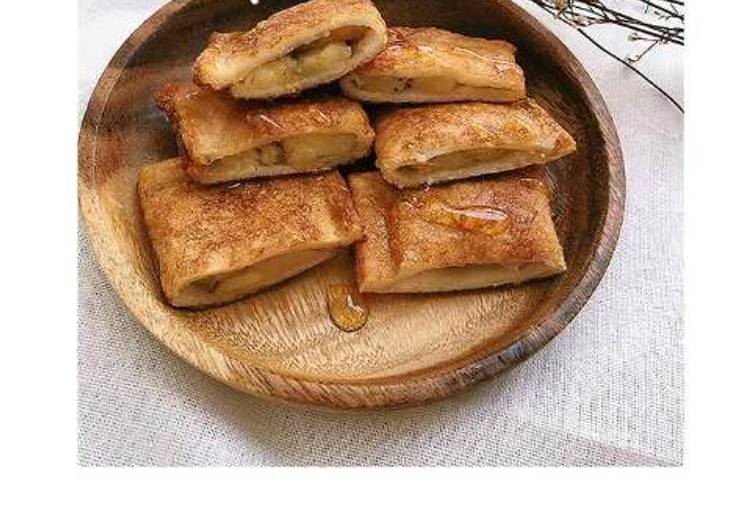 Roti tawar goreng isi pisang