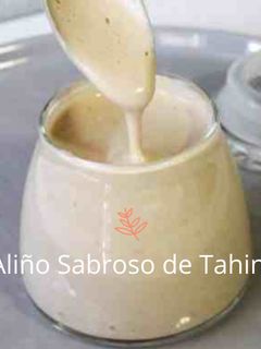 Una foto de Aliño sabroso de tahini