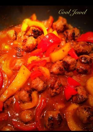 A picture of Julie's Sausage Scallopini.