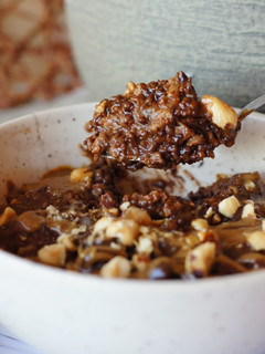 Una foto de Porridge de avena sabor "Nutella"