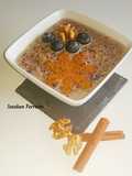 Dulce de quinoa con arándanos