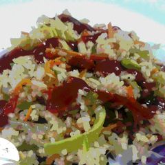 A picture of Fried rice veg fried rice.
