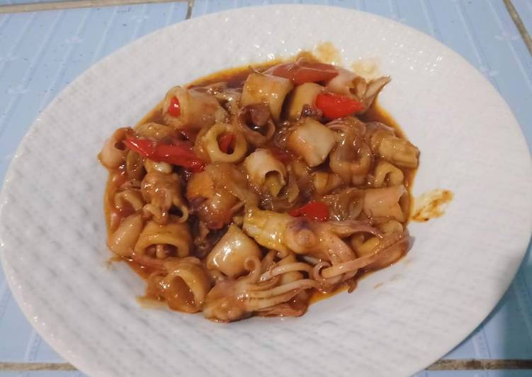 Cumi saus tiram