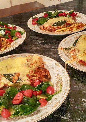 Una foto de Pollo a la Napolitana
