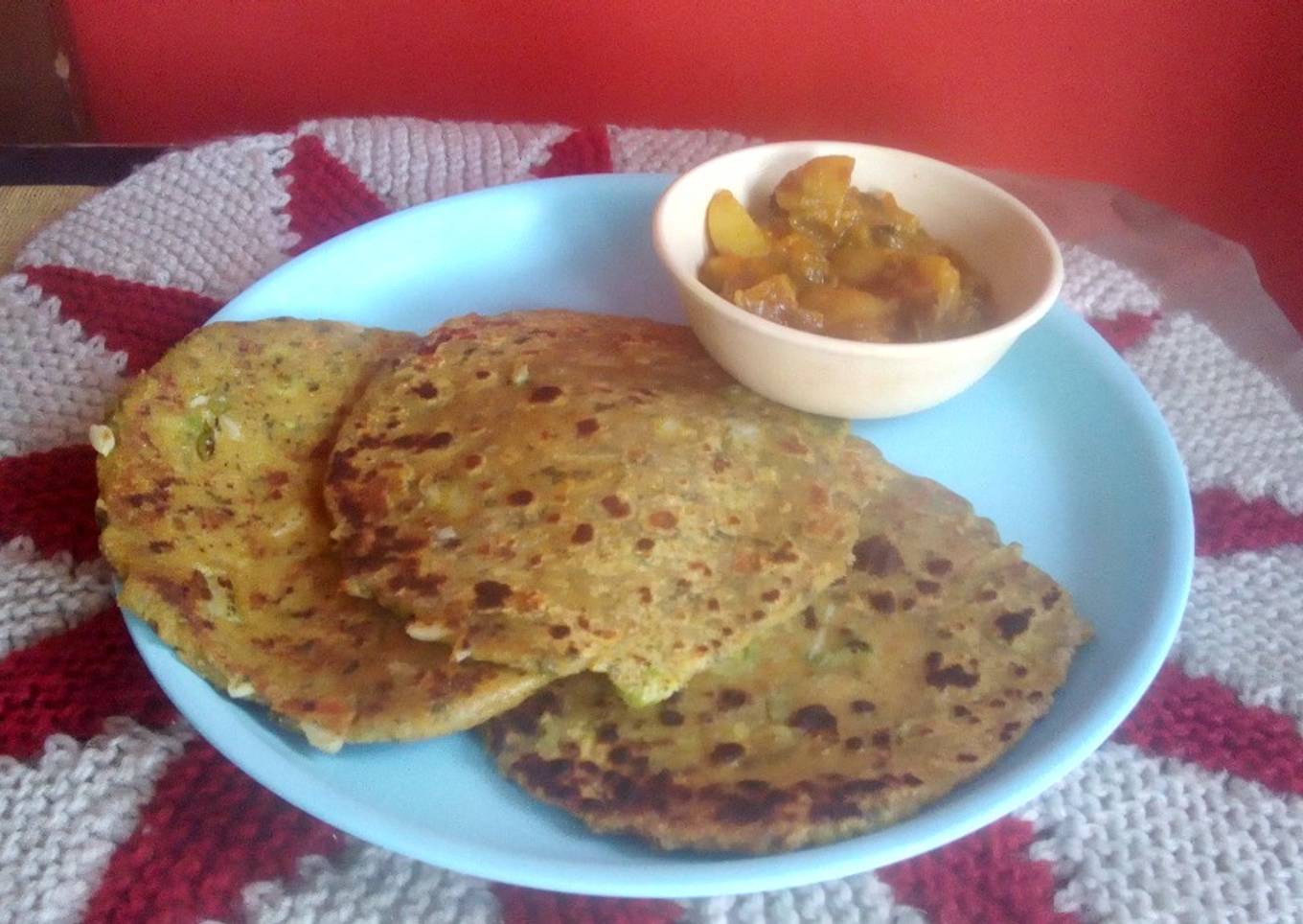 Mix vegetable paratha