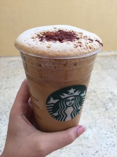 صورة لوصفة مشروب كراميل ميكاتو ستاربكس👑💓