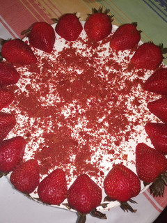 Una foto de Pastel red velvet