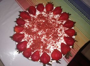 Una foto de Pastel red velvet