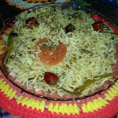 A picture of Shahi white biryani.