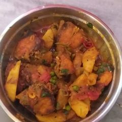 Rohu fish curry A picture of Rohu fish curry.
