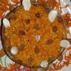 A picture of Gajar ka halwa.