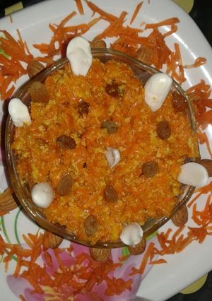 A picture of Gajar ka halwa.