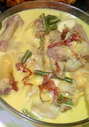 Foto resep Gudeng kuah santan ayam