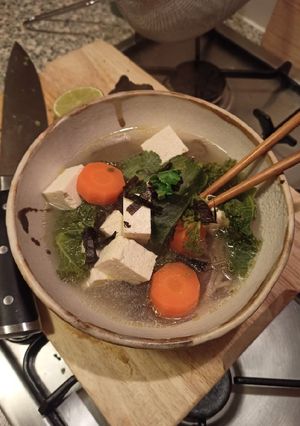 A picture of Low Fodmap - Vegan Miso Ramen.