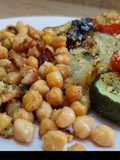 Hortalizas gratinadas con garbanzos dos