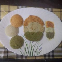 A picture of Barnyard Millets -Idli and Dosa (Tri colour).