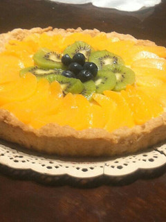 Una foto de Tarta de frutas fácil y economía