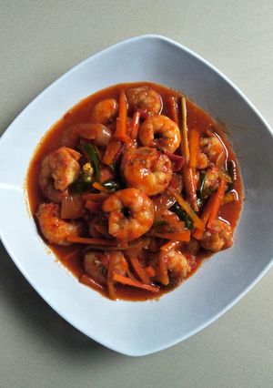 Foto resep Udang Saus Padang