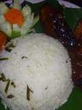 Nasi daun jeruk rice cooker
