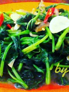 Foto resep Tumis daun ubi jalar
