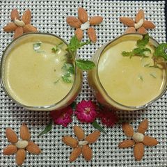 A picture of Mint Carrot Badam Shake.
