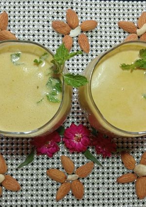 A picture of Mint Carrot Badam Shake.