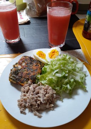 Una foto de Tortilla de acelga-zanahoria