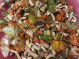 Verduras salteadas con bacon