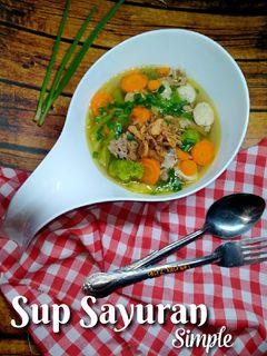 Foto resep Sup sayuran simple