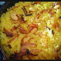 A picture of Saffron rice.