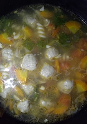 Foto resep Sop Makaroni Bakso Sapi