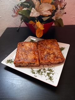 Una foto de Pastel de champiñón