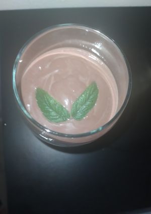 Una foto de Mousse de chocolate sin azúcar, sin lácteos, vegetariano/vegano