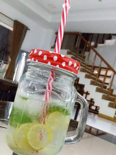 A picture of Lemon Mint Mojito Mocktail.
