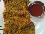 Kodo vegetables millet pancake