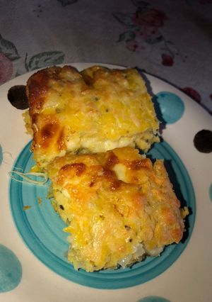 Una foto de Torta de choclos y cebolla 👌