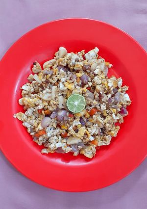 Foto resep Orak Arik Telur Sambal Terasi Bawang (Sambal Siwang)