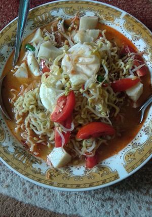 Foto resep Mie goreng kuah setan